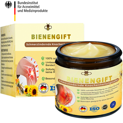 ✅ Offizieller Shop:  Bienengift-Schmerzlinderungs Knochenheilungs Creme 👨‍⚕️(BfArM) zertifiziert(Reduzierung von Gelenkschwellungen, Schmerzen, Steifheit, Rötungen, Wärme, Muskelkater und Gelenkmüdigkeit)