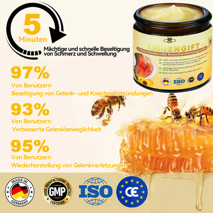 ✅ Offizieller Shop:  Bienengift-Schmerzlinderungs Knochenheilungs Creme 👨‍⚕️(BfArM) zertifiziert(Reduzierung von Gelenkschwellungen, Schmerzen, Steifheit, Rötungen, Wärme, Muskelkater und Gelenkmüdigkeit)